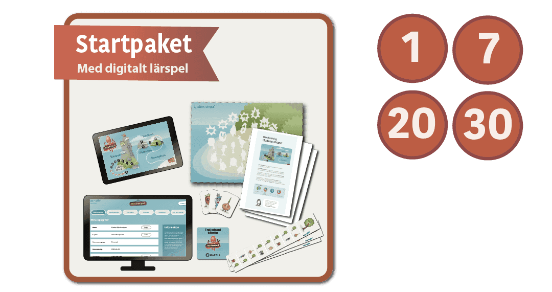 Startpaket med digitalt lärspel